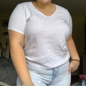 White tee